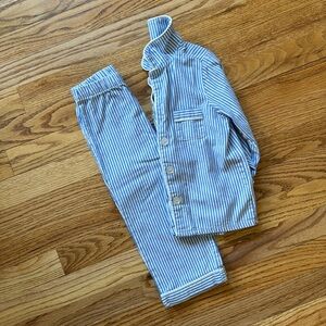 Petite Plume Blue Stripe PJ Set -2T